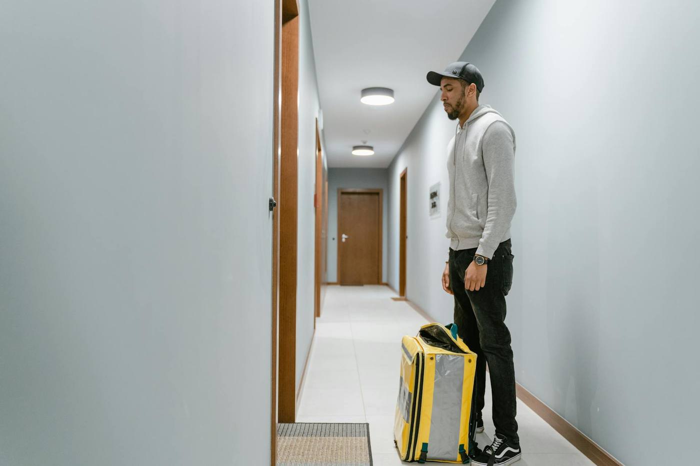 Chauffeur-livreur en tournée urbaine